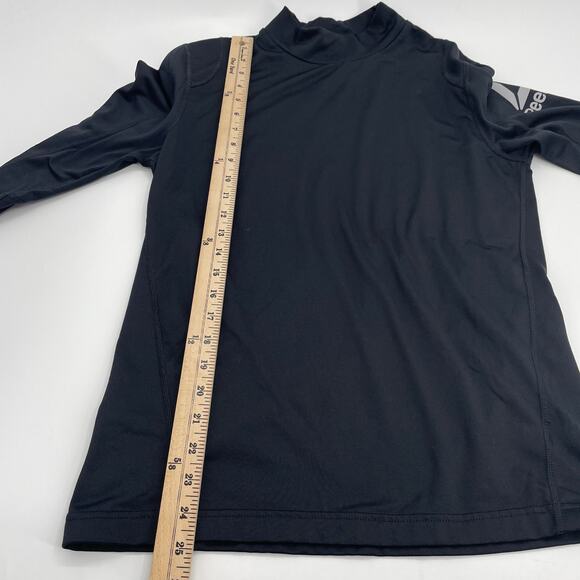 REEBOK Womens Mock Neck Athletic Shirt Size M Long Sleeve Cold Weather Top - Picture 7 of 7